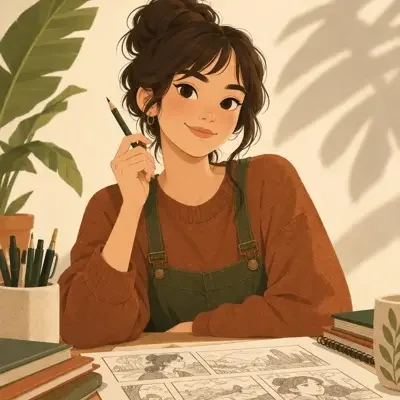 鹿岛千野的头像插画