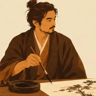 墨舟的头像插画